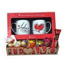 Cesta de Chocolates Presente Canecas e Bombons