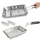 Cesta de churrasqueira Proud Grill Grande em Aço Inoxidável 30x19cm