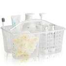 Cesta de chuveiro ALINK Plastic com compartimentos transparentes