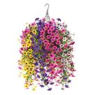 Cesta de Flores Artificiales Colgante INQCMY Resistente a los Rayos UV