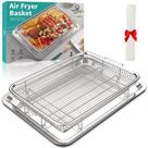 Cesta de fritadeira Air Friter OPENICE para forno 15,6 x 11,6 com pergaminho Cesta de fritadeira Air Friter OPENICE para forno 15,6 x 11,6 com pergaminho