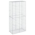Cesta de gabião de arame de ferro galvanizado VidaXL com tampa 100x50x200cm
