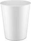 Cesta de lixo Monarch Abode White Metal para quarto de escritório doméstico