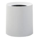 Cesta de lixo Primo Supply Lixeira branca redonda moderna de 8L