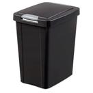 Cesta de lixo Sterilite 28L TouchTop com tampa preta, pacote com 1