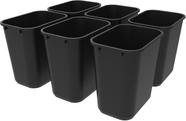 Cesta de lixo Storex Medium Black 28L, caixa com 6