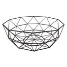 Cesta de metal preto aramada