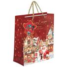 Cesta de Natal Frutas e Chocolate Santa Edwiges 1,03kg Sacola com Glitter Presente