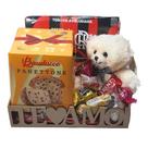 Cesta De Natal Presente Times Futebol Chocolates Urso Toalha