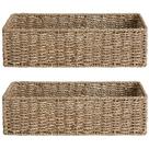 Cesta de papel higiênico StorageWorks Seagrass Wicker, pacote com 2 Cesta de papel higiênico StorageWorks Seagrass Wicker, pacote com 2