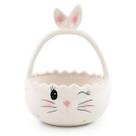 Cesta De Pascoa Coelho C/ Alça Cerâmica Sweet 19x15cm 1050471