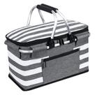 Cesta de Picnic Aislada KEFOMOL Bolsa Refrigeradora Plegable 26L Gris