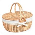 Cesta de piquenique Hap Tim Wicker com tampa 41x31x18 cm Cesta de piquenique Hap Tim Wicker com tampa 41x31x18 cm