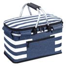 Cesta de piquenique isolada KEFOMOL 26L à prova de vazamentos, dobrável, azul