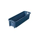 Cesta de Plástico Retangular Organizadora 920 ml Empilhável Trama-Azul Intenso - Plasutil Cesta de Plástico Retangular Organizadora 920 ml Empilhável Trama-Azul Intenso - Plasutil