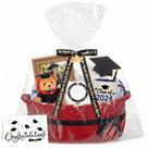 Cesta de Presente Colingmill Formatura 36x26x14 cm Vermelha