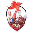 Cesta de Presente recheada de Chocolates Kit Kat, Trufas e Bebida