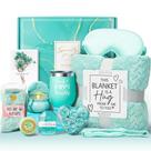 Cesta de presentes de spa MAYICIVO Ocean Relaxing com cobertor de luxo