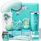 Cesta de presentes de spa MAYICIVO Ocean Relaxing para mulheres com 10 unidades