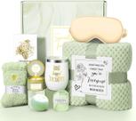 Cesta de presentes Kalokey Spa Set com copo, vela, bomba de banho
