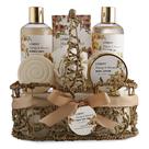 Cesta de presentes LOVERY Home Spa com aroma de mel e amêndoa para mulheres
