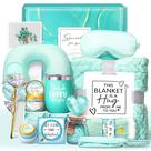 Cesta de presentes LUCOTIYA Birthday para mulheres com cobertor e conjunto de spa