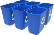 Cesta de reciclagem Storex Medium Blue 28L, caixa com 6