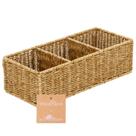 Cesta de vime MyHomebody com 3 compartimentos para armazenamento