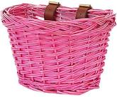 Cesta de vime para bicicletas infantis EIRONA rosa para bicicletas de 12-16 polegadas