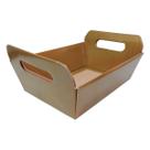 Cesta Decorativa de Papel Cartão Dourado