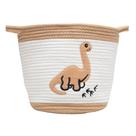 CESTA DINO 29x29x29 CM BEGE/BRANCA POLIESTER LYOR