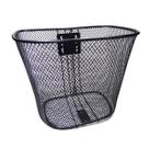 Cesta Grande em Aço Dianteira 21,3X23,3X31CM Aro 26 Preta