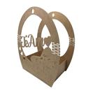 Cesta Grande Mdf Cru Decorada Te Amo Montagem Presente