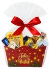 Cesta Natalina Premium Mini Panetone Ferrero Rocher Bombons