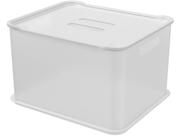 Cesta Organizadora Ultra com Tampa Coza Fit 38 x 31,6 x 23,4 cm Natural