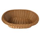 Cesta oval para pães em polipropileno marrom -Dynasty