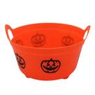 Cesta Plástica - Mini Bowl Laranja - Happy Halloween - 11,5 x 6,5 x 11,5 cm - 1 unidade - Cromus - Rizzo
