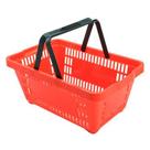 Cesta Plástica Para Mercados 16L Dellaplast D-100 Vermelha