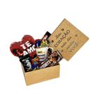 Cesta Presente Caixa em MDF Chocolates e Mimos Datas Especiais