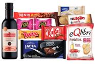 Cesta Presente Vinho + Chocolate + Aniversário