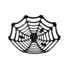 Cesta Preta de Ossos e Caveiras de Halloween