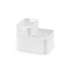 Cesta Rattan 4,5L Branco Arthi