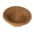 Cesta redonda para pães em polipropileno marrom -Dynasty