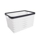 Cesta retangular Boxer 18x25,5x15cm branca -Dynasty Cesta retangular Boxer 18x25,5x15cm branca -Dynasty
