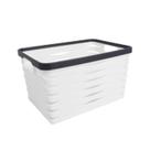 Cesta retangular Boxer 18x25,5x15cm branca -Dynasty