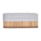 Cesta retangular Break Bambu Tecido Poliester 15x24 -Dynasty Cesta retangular Break Bambu Tecido Poliester 15x24 -Dynasty