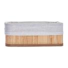 Cesta retangular Break Bambu Tecido Poliester 15x24 -Dynasty