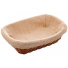Cesta Retangular de Rattan Plástico com forro em Tecido 24cm 2762 - Lyor
