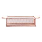 Cesta retangular Fry inox para alimentos rosé 21x11x6cm -Dynasty Cesta retangular Fry inox para alimentos rosé 21x11x6cm -Dynasty