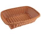 Cesta retangular para pães em polipropileno marrom -Dynasty